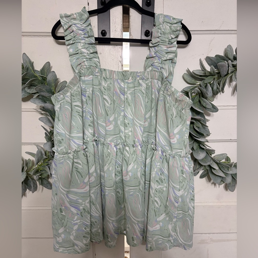 Chic Soul Ruffle Strap Tank